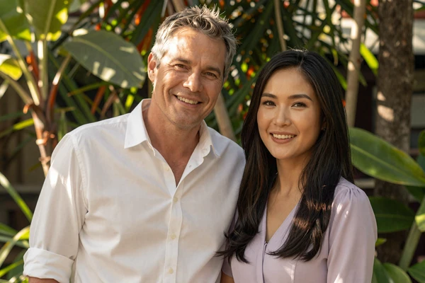 David and Nong, a couple who found love through Katrinafinder Asian dating