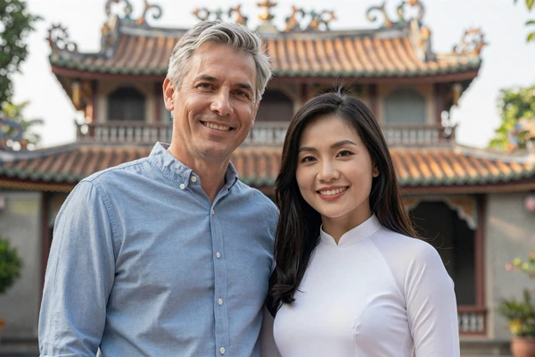Thomas and Huong, international love story from Katrinafinder