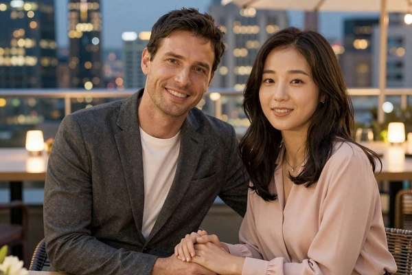 Daniel and Soo-Min, successful Katrinafinder couple from USA and Korea