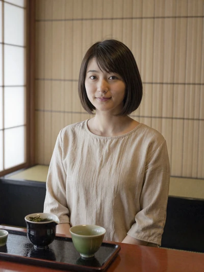Sakiko, 26-year-old Japanese woman from Kyoto at a traditional tea house interested in international dating
