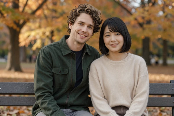 Michael and Yuki, couple who met on Katrinafinder dating site